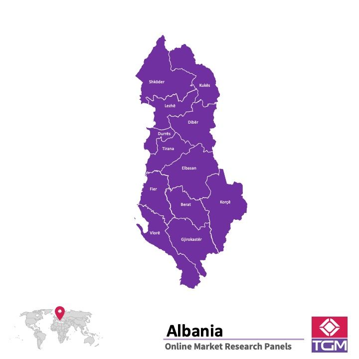 Panel badawczy online w Albanii |  Badania rynku w Albanii