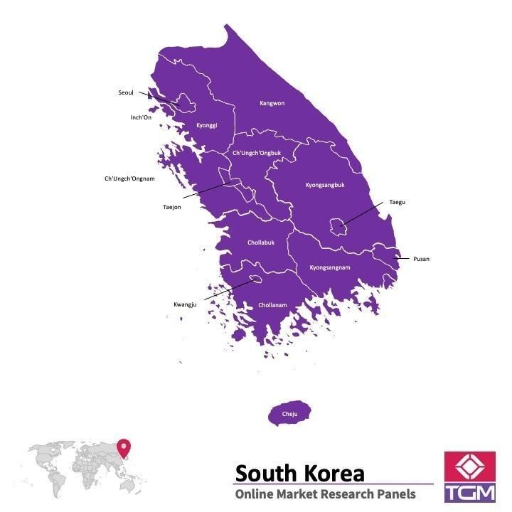 Panel badawczy online w Korei Południowej |  Badania rynku w Korei Południowej