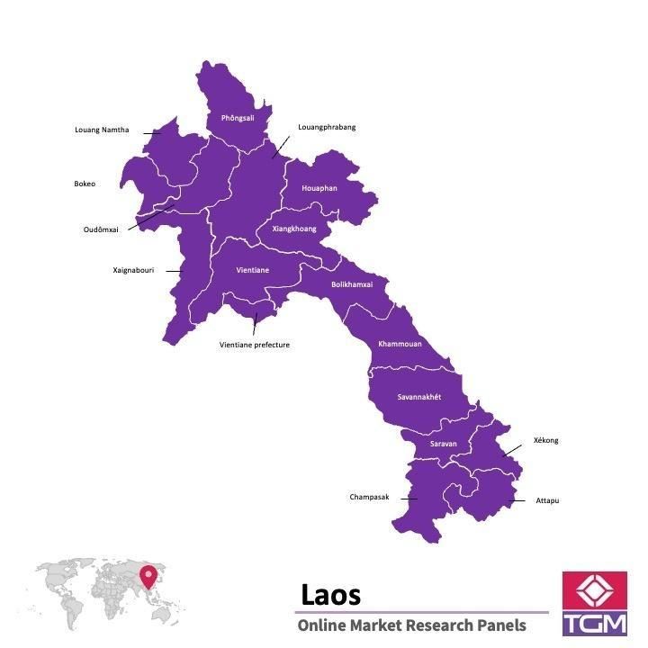 Panel badawczy online w Laosie |  Badania rynku w Laosie