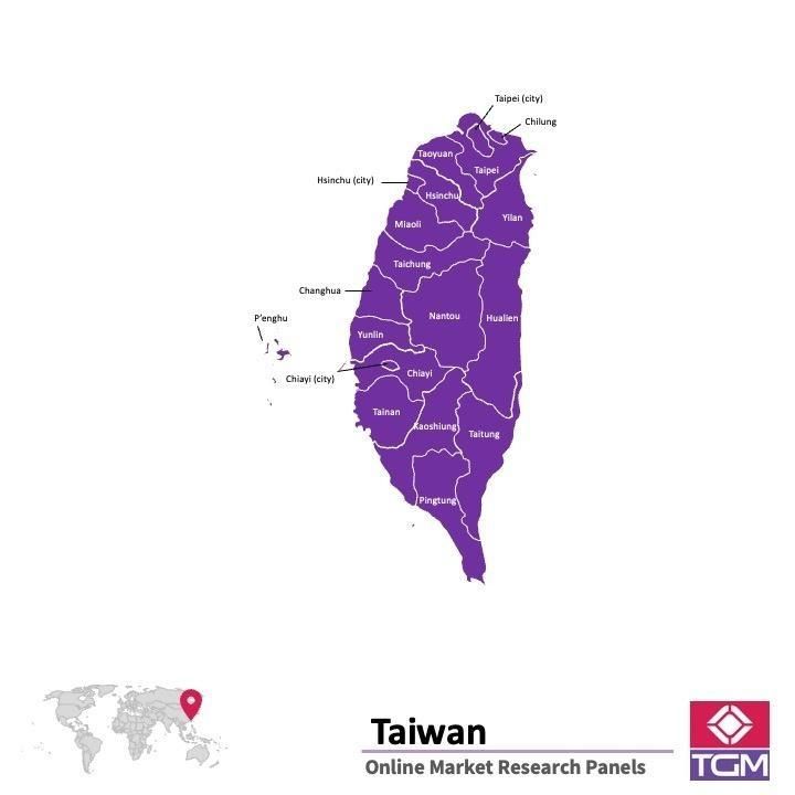 Panel badawczy online w Tajwanie |  Badania rynku w Tajwanie