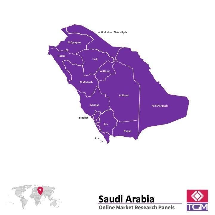 Panel badawczy online w Arabii Saudyjskiej |  Badania rynku w Arabii Saudyjskiej