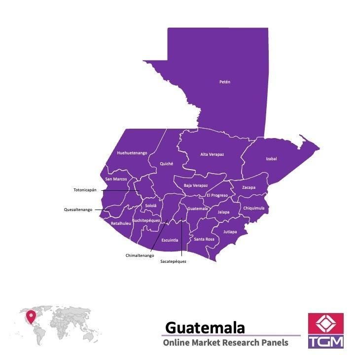 Panel badawczy online w Gwatemali |  Badania rynku w Gwatemali