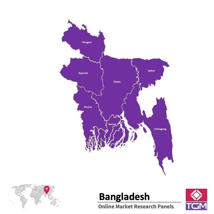Panel badawczy online w Bangladeszu |  Badania rynku w Bangladeszu