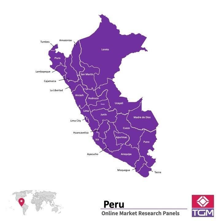 Panel badawczy online w Peru |  Badania rynku w Peru